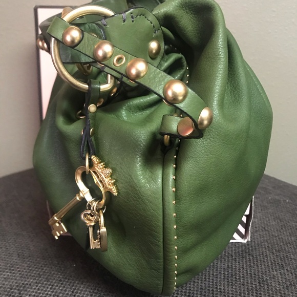 Juicy Couture vintage leather hobo in olive - Picture 3 of 16
